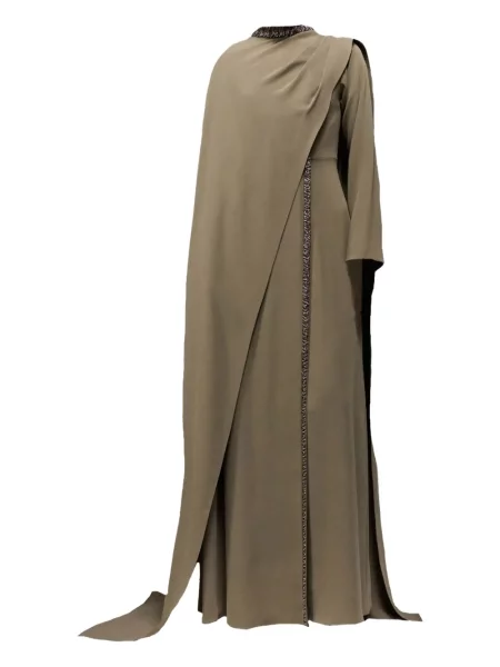 Rochie maxi Tha Seen cu broderie de costum