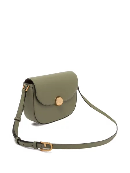 Кожена кожена чанта Furla зелено