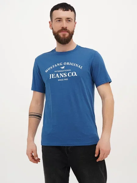 Футболка Mustang Jeans Austin блакитний