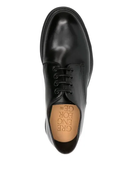Pantofi derby Green George din piele negru