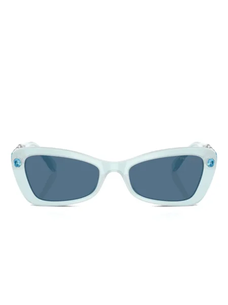 Sunčane naočale mačje oči Swarovski Eyewear s kristalima plava