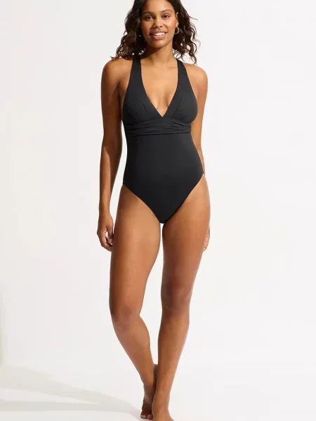 Stroj jednoczęściowy Seafolly czarny