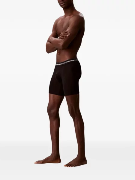 Boxeri Calvin Klein Underwear cu autograf negru