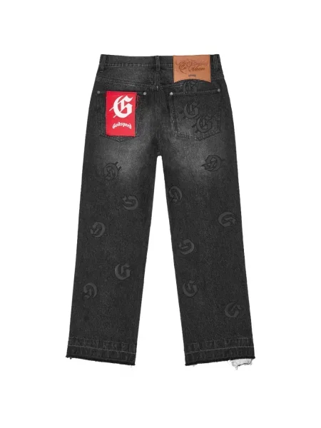 Blugi Godspeed cu imagine negru