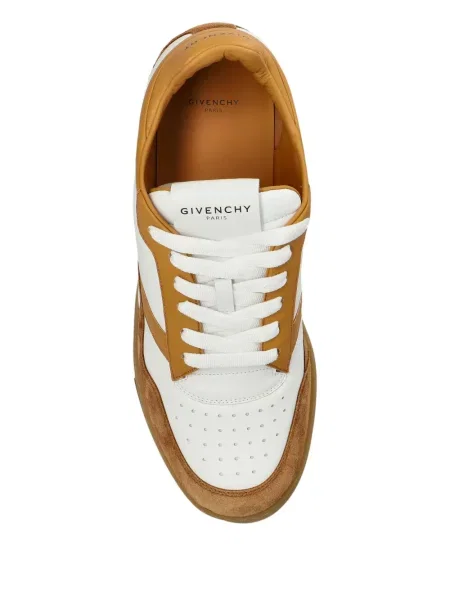 Кожени маратонки Givenchy с връзки бяло