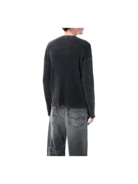 Dzianinowy sweter Diesel czarny