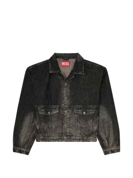 Lung geacă Diesel negru