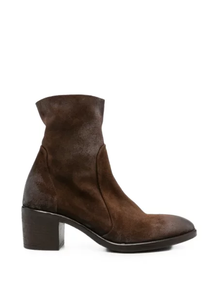 Botine Strategia Shoes din piele de căprioară maro