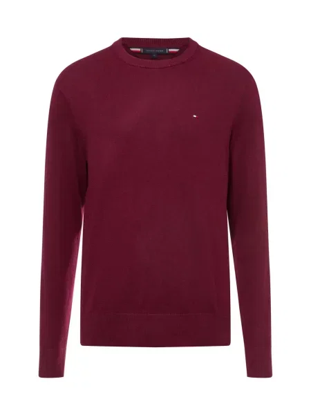 Tommy Hilfiger Sweter Bordowy czerwony