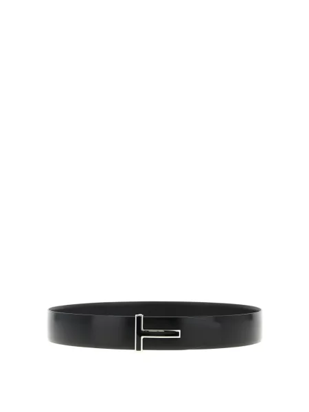 Pasek Tom Ford skórzany czarny