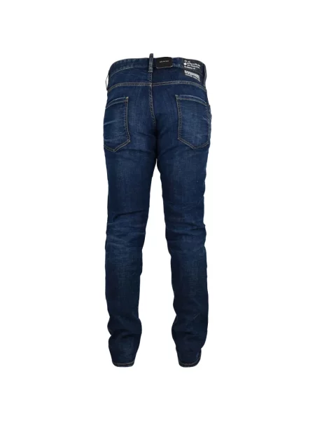 Blugi Dsquared2 cu 5 buzunare albastru