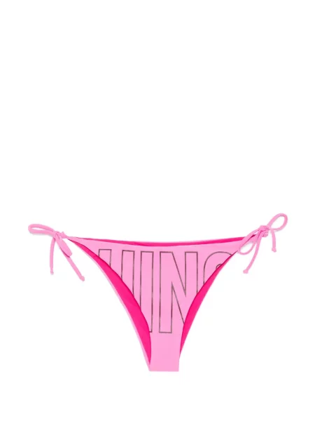 Bikini Moschino cu imagine cu legături roz