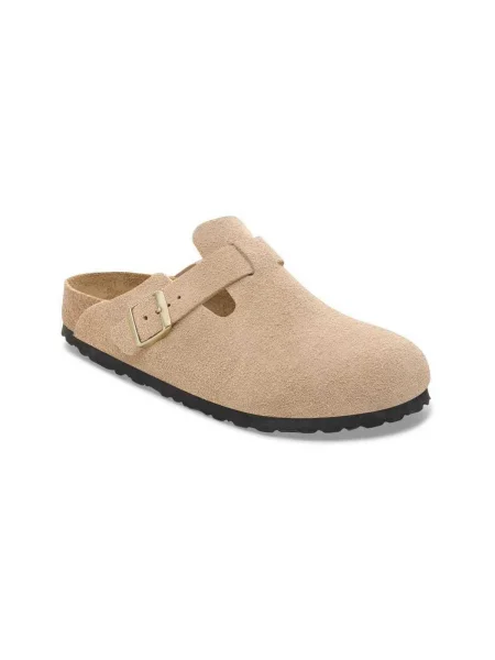 Sneakers Birkenstock Boston BS Suede Leather Sandcastle EUR 36 fekete