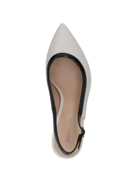 Pantofi cu toc Peter Kaiser slingback alb