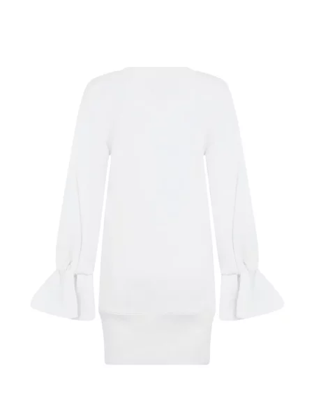 Rochie mini Moschino cu imagine evazată alb