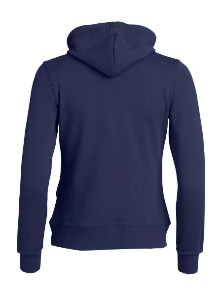 Clique Basic Hoody Full Zip – Blu granatowy rozpinana bluza z kapturem – niebieska