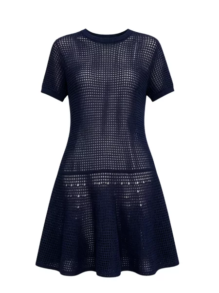 Scurt rochie mini Brunello Cucinelli tricotate albastru