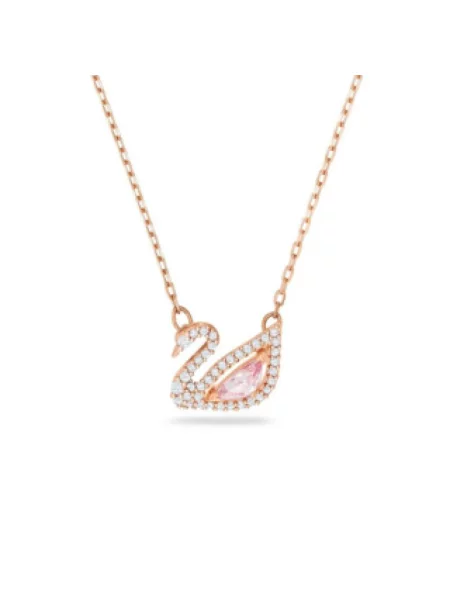 Naszyjnik Swarovski różowy