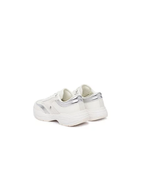 Tommy Hilfiger Laisvalaikio batai Th Modern Sporty Runner Leather balta