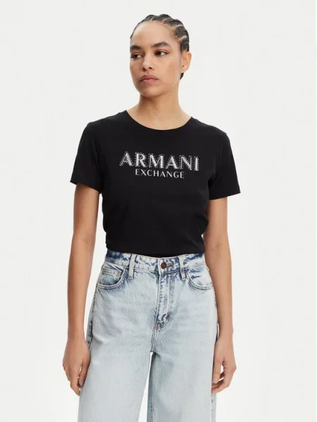 Armani Exchange Футболка чорний