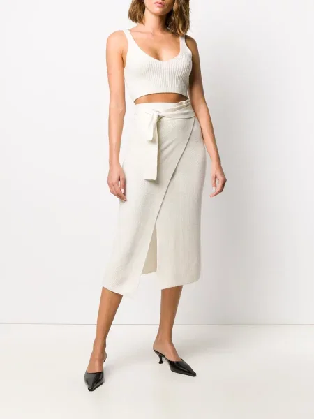 Kamizelka Cashmere In Love z kaszmiru o krotszym kroju prążkowana
