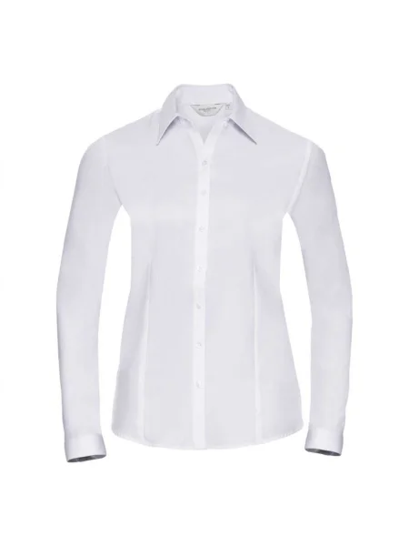 Srajca Russell z vzorcem ribje kosti bela