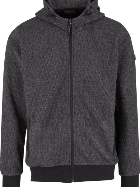 INDICODE JEANS Hanorac Sting gri metalic negru