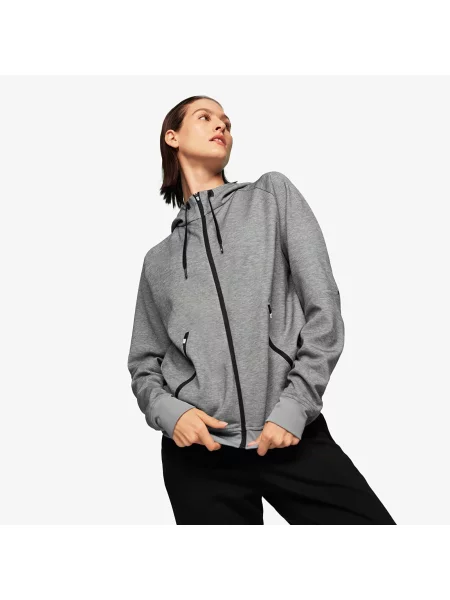 Суитшърт On Zipped Hoodie Grey S сиво
