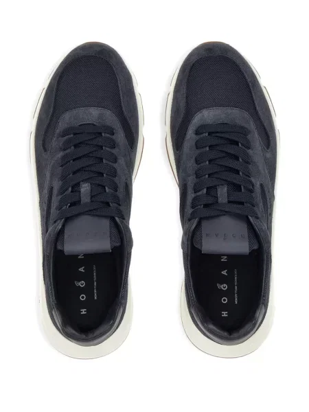 Sneakerși Hogan din piele de căprioară albastru