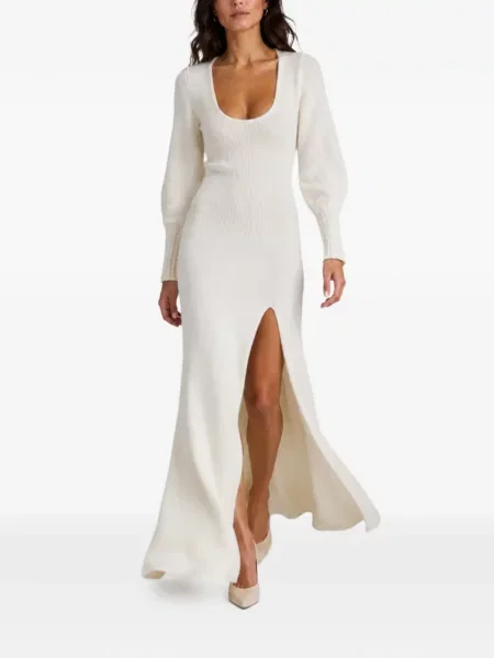 Lung rochie maxi Jacquemus alb