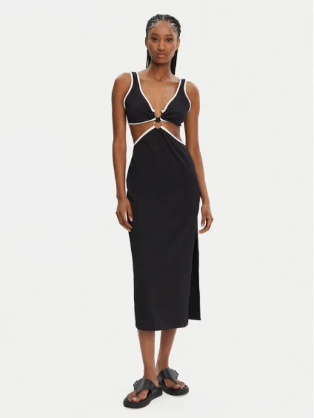 Seafolly Rochie de vară Beach Bound negru