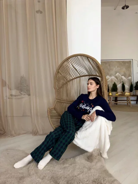 Пижама пижама Cosy зеленая