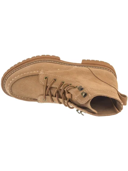 Botine Roxy cu șireturi din dantelă bej