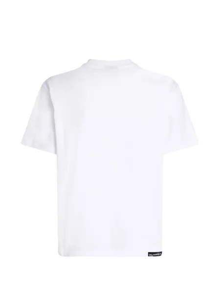 Tricou Karl Lagerfeld Jeans cu imagine alb