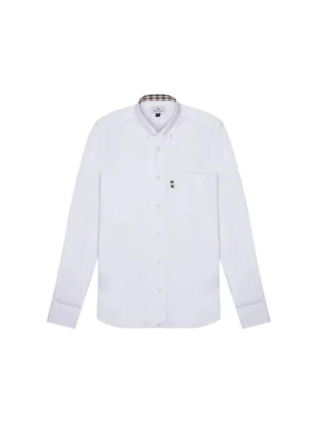 Koszula Aquascutum z twillu biała