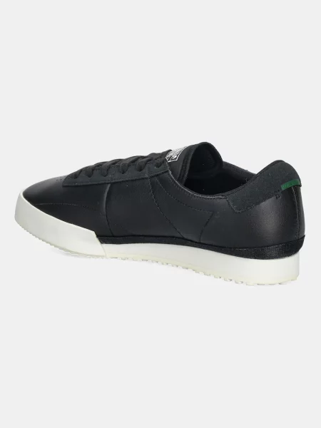 Кожаные кроссовки Lacoste черные