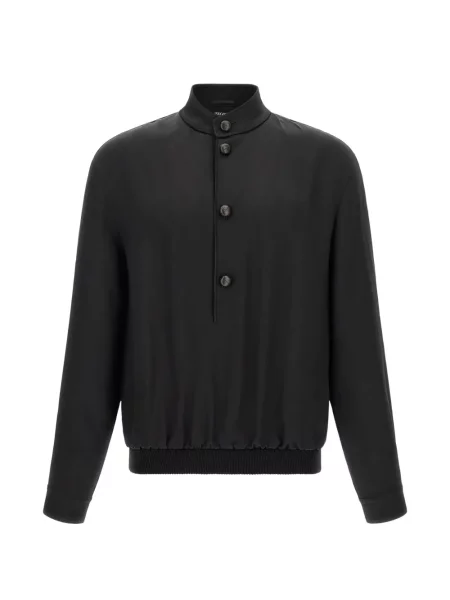 Hanorac Zegna de mătase negru