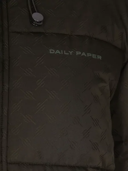 Geacă Daily Paper cu glugă verde