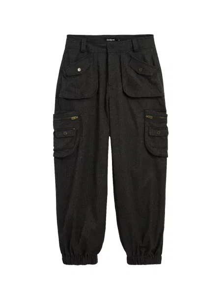 Desigual Pantaloni cu negru