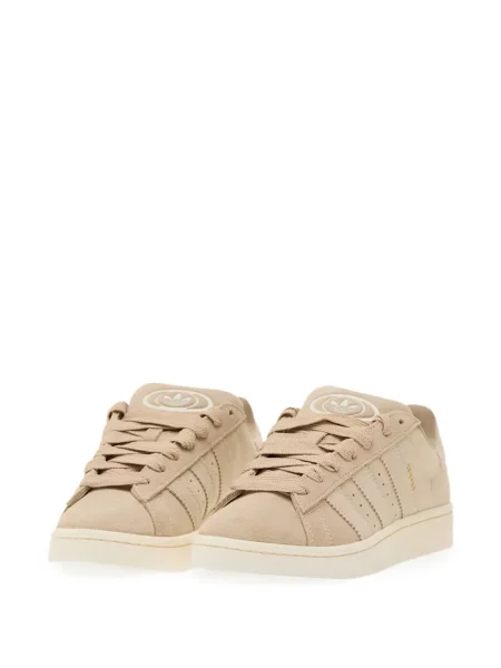 Papuci Adidas din piele de căprioară cu platformă verde