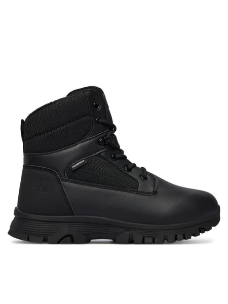 Pantofi Calvin Klein Jeans cu șireturi din dantelă negru