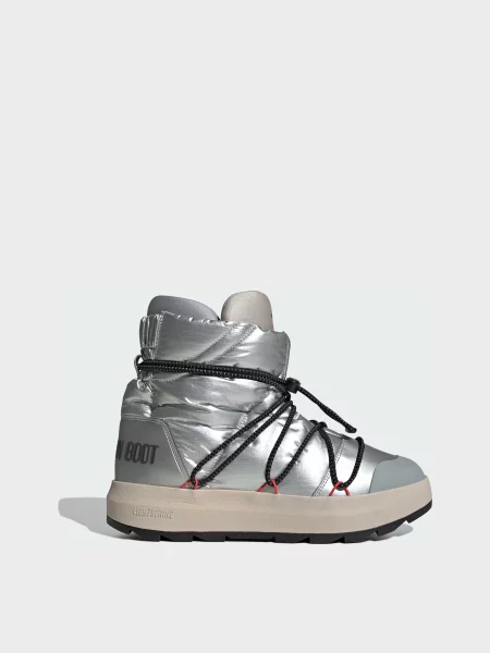 Жіночі Чоботи дутики adidas синтетичний срібний