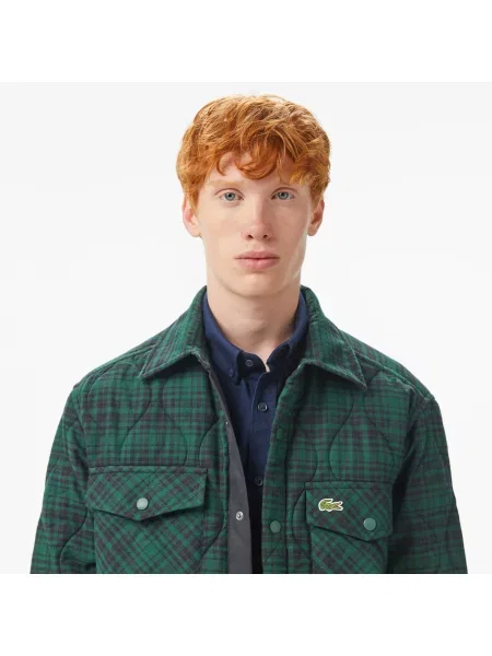 Рубашка Lacoste зеленая