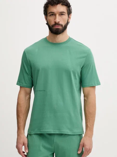 United Colors of Benetton tričkové pyžamo zelené