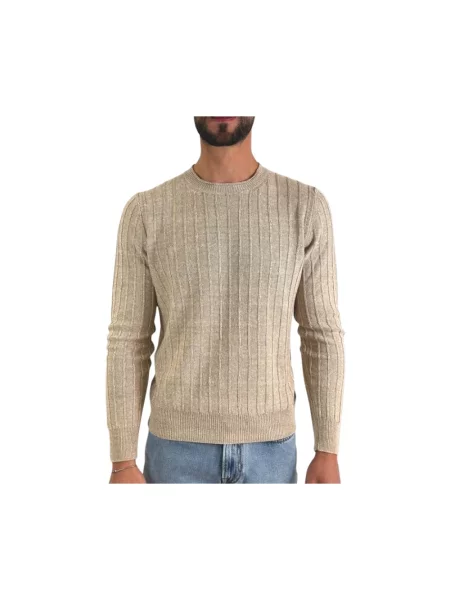Sweter La Fileria beżowy