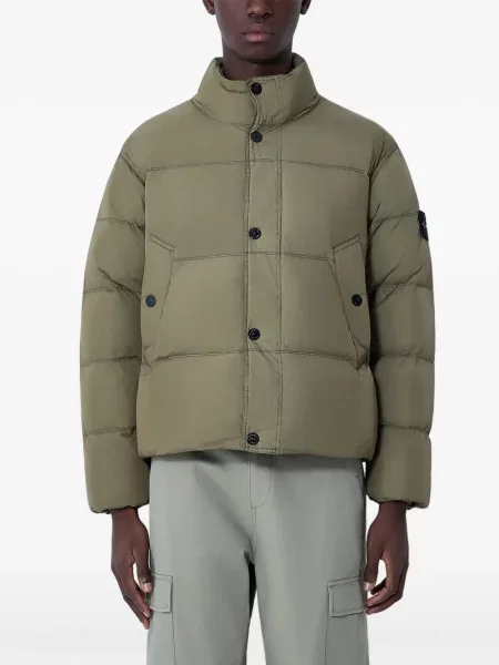 Geacă Stone Island cu strasuri verde