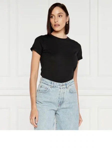 HUGO tricou The Plain negru