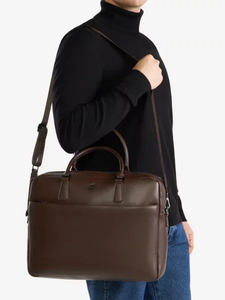 Torba na laptopa brązowa