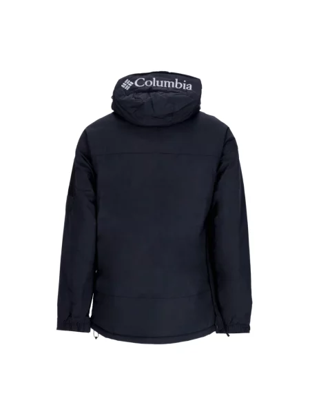 Kurtka Anorak z Wysokim Kołnierzem Columbia czarna