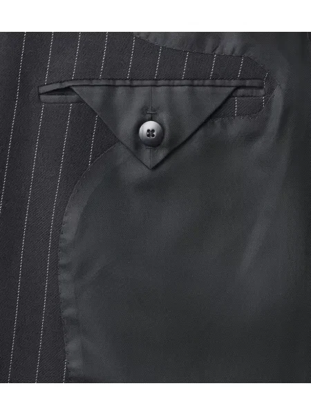 Sacou Tom Ford de lână cu dungi negru